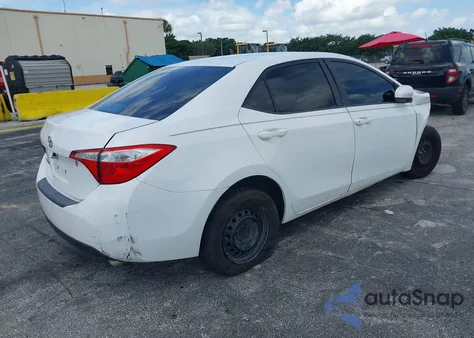 2015 Toyota Corolla L from USA, damaged, VIN 2T1BURHE8FC381516